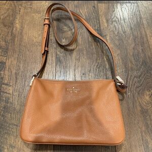 Kate Spade Brown Leather Zip Crossbody